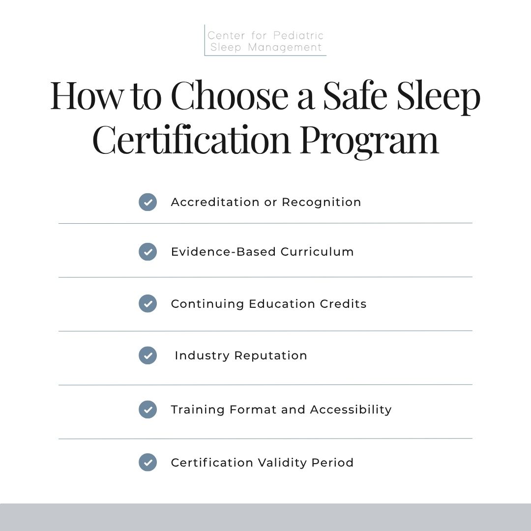 How to Choose a Safe Sleep Certification Program